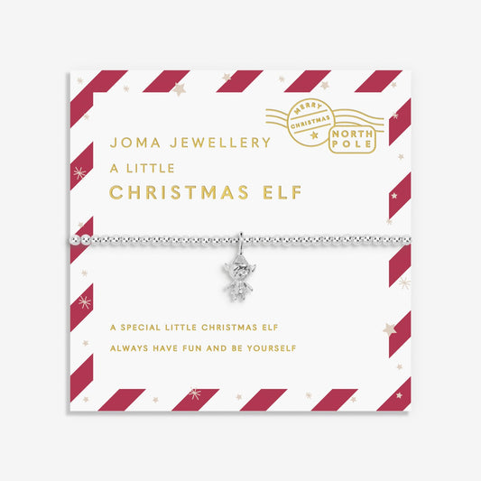 Joma Jewellery Christmas Elf bracelet packaging on a white background