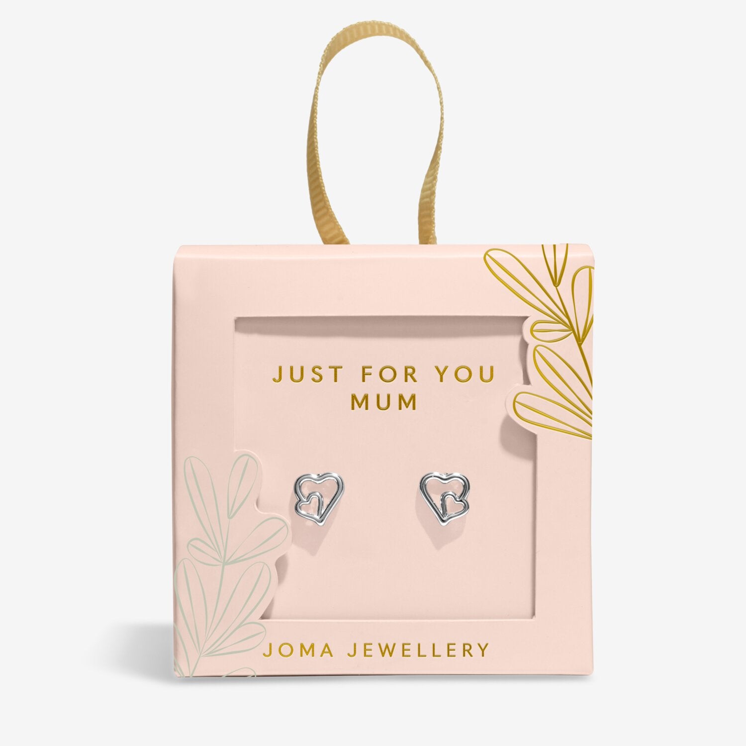 Joma Jewellery earrings in a 'Just for You Mum' box on a white background
