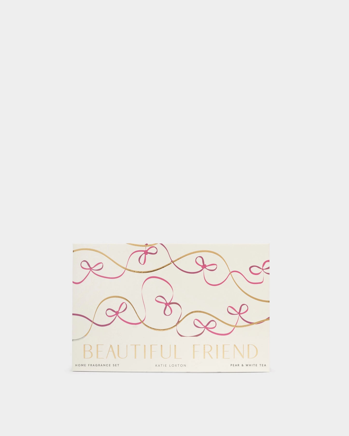 Card with decorative text and 'Beautiful Friend' on a light background