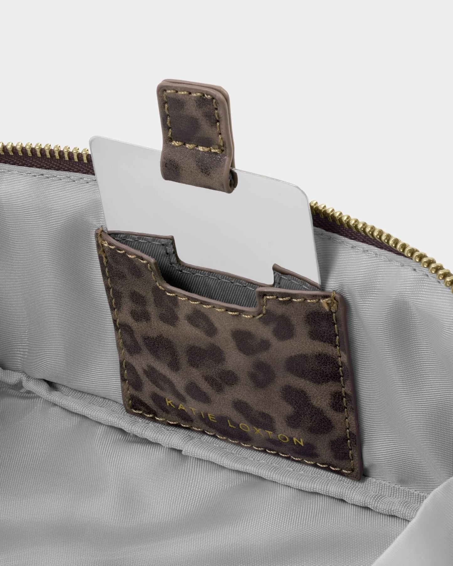 Katie Loxton | Fold-Out Makeup Bag | Leopard