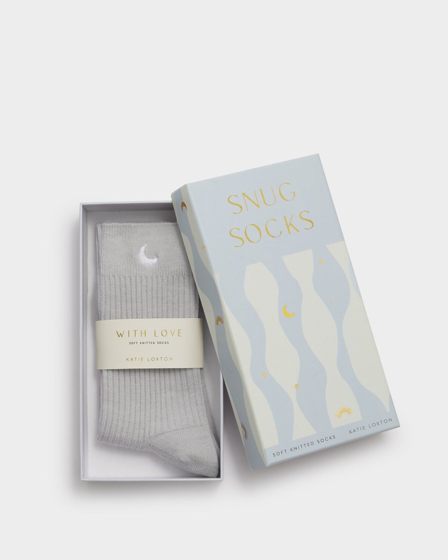 Katie Loxton | Gift Box Bow Socks | Powder Blue