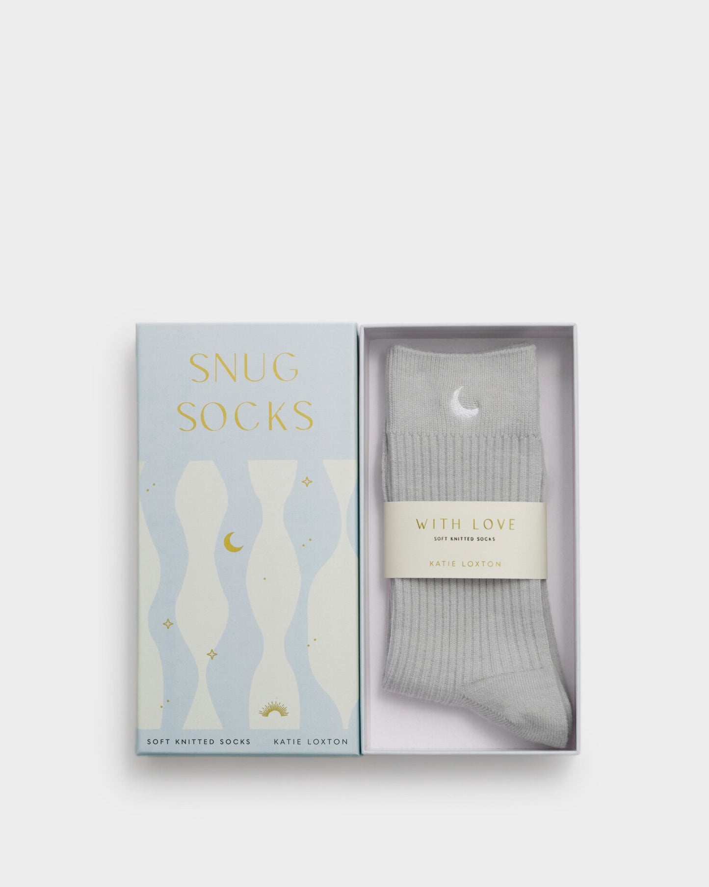 Katie Loxton | Gift Box Bow Socks | Powder Blue