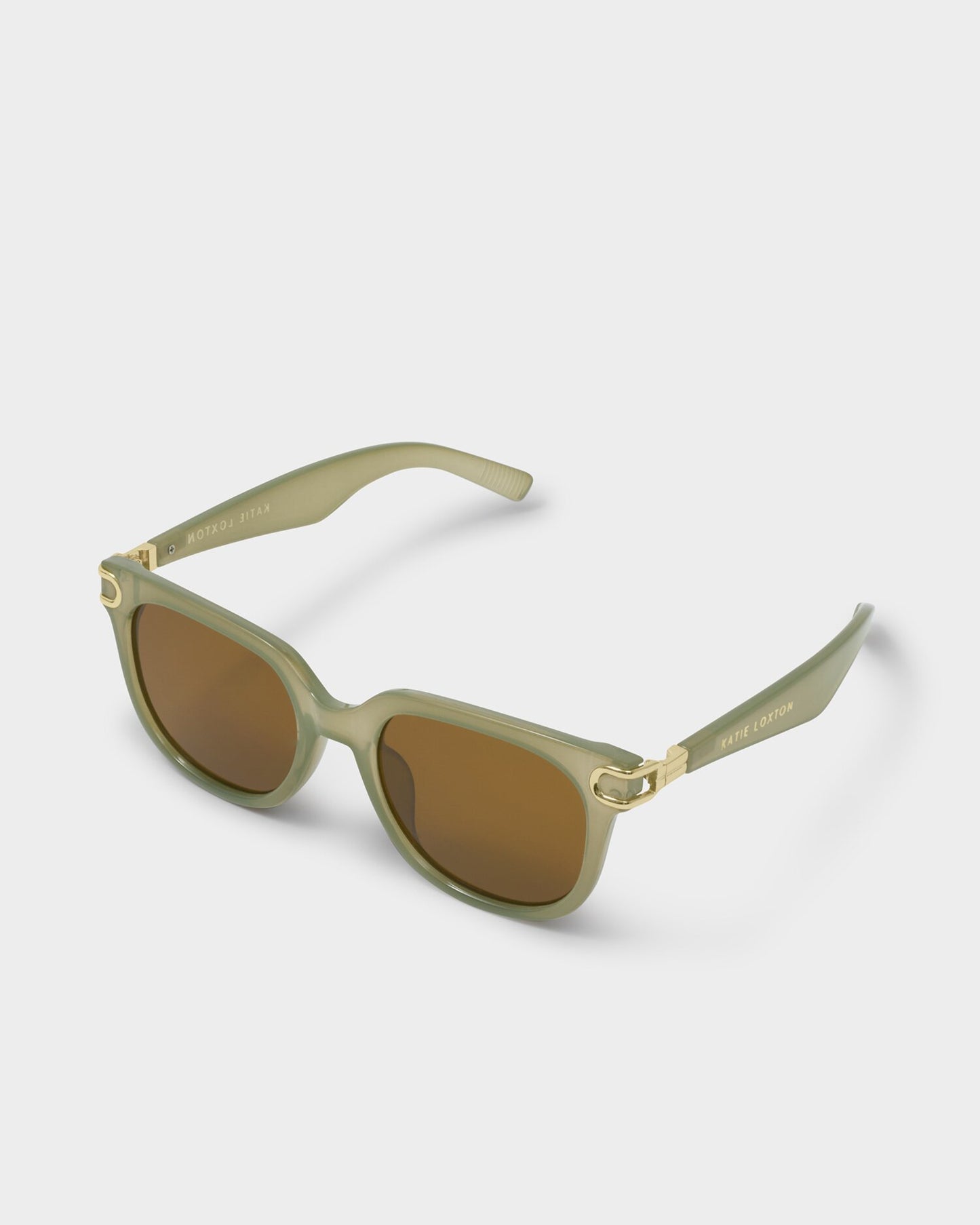 Katie Loxton | Manhattan Square Sunglasses | Frosted Green