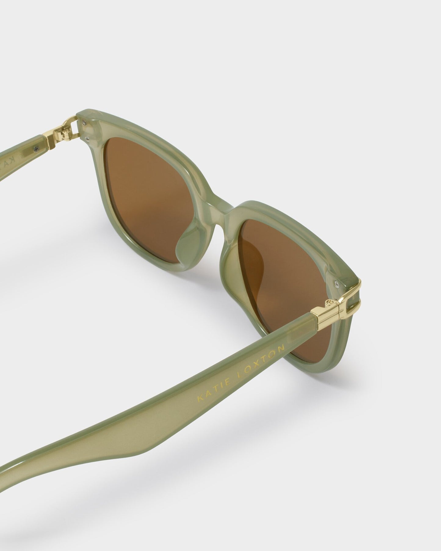 Katie Loxton | Manhattan Square Sunglasses | Frosted Green