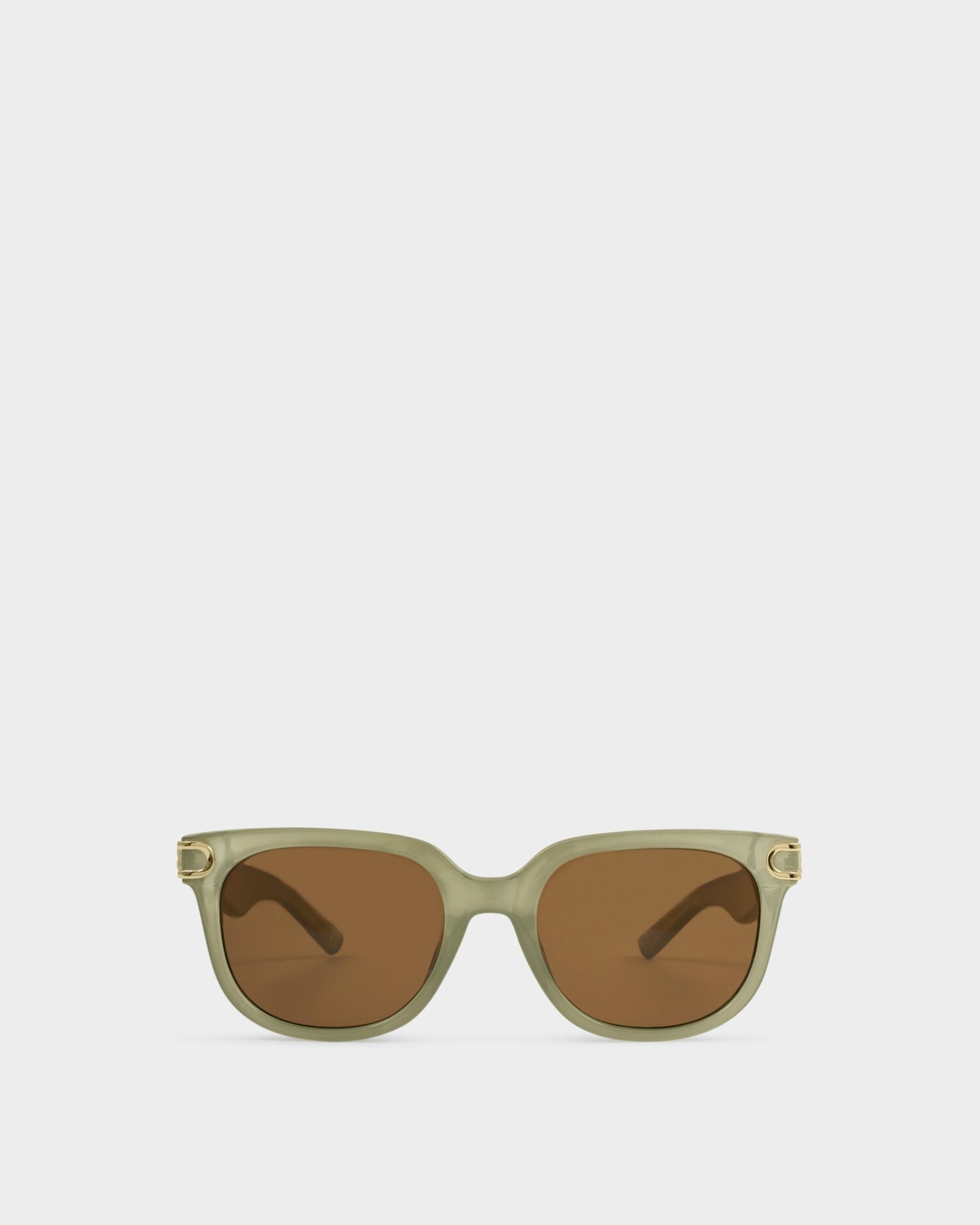 Katie Loxton | Manhattan Square Sunglasses | Frosted Green