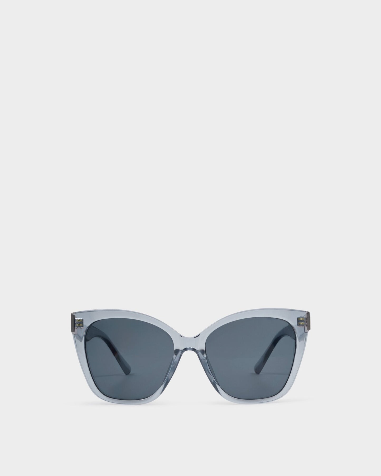 Katie Loxton | Mykonos Oversized Cat-Eye Sunglasses | Blue Transparent