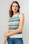 Lily & Me | Eva Organic Cotton Knitted Tank | Stripe