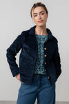 Lily & Me | Ash Stretch Cotton Jumbo Cord Jacket | Navy