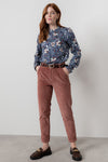 Lily & Me | Brookend Stretch Cord Trouser | Antique Rose