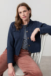 Lily & Me | Chestnut Knit Jacket | Navy