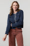 Lily & Me | Chestnut Knit Jacket | Navy