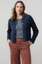 Lily & Me | Chestnut Knit Jacket | Navy