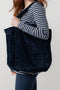 Lily & Me | Navy Corduroy Bag