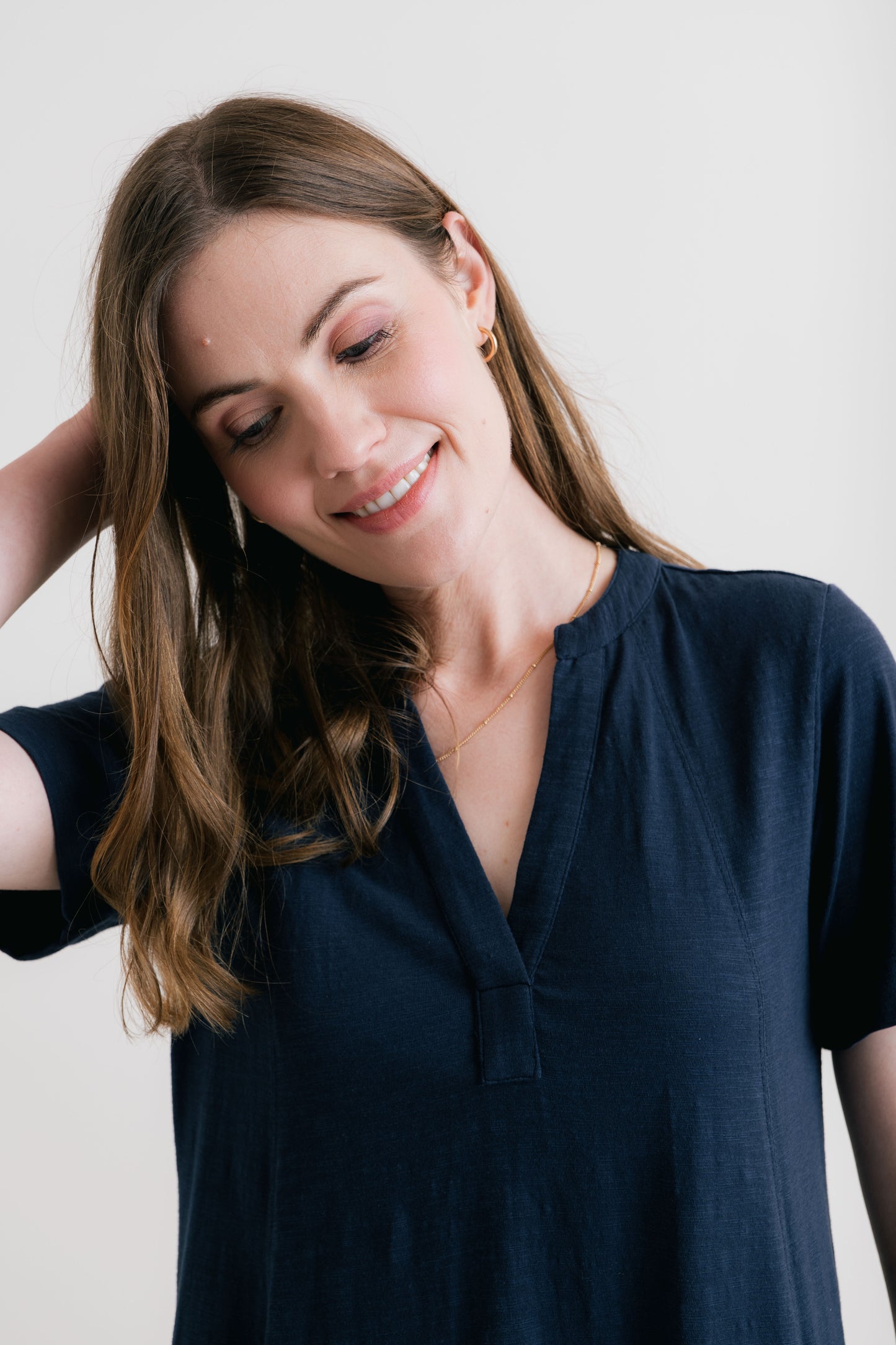 Lily & Me | Terrace Organic Cotton Dress | Navy