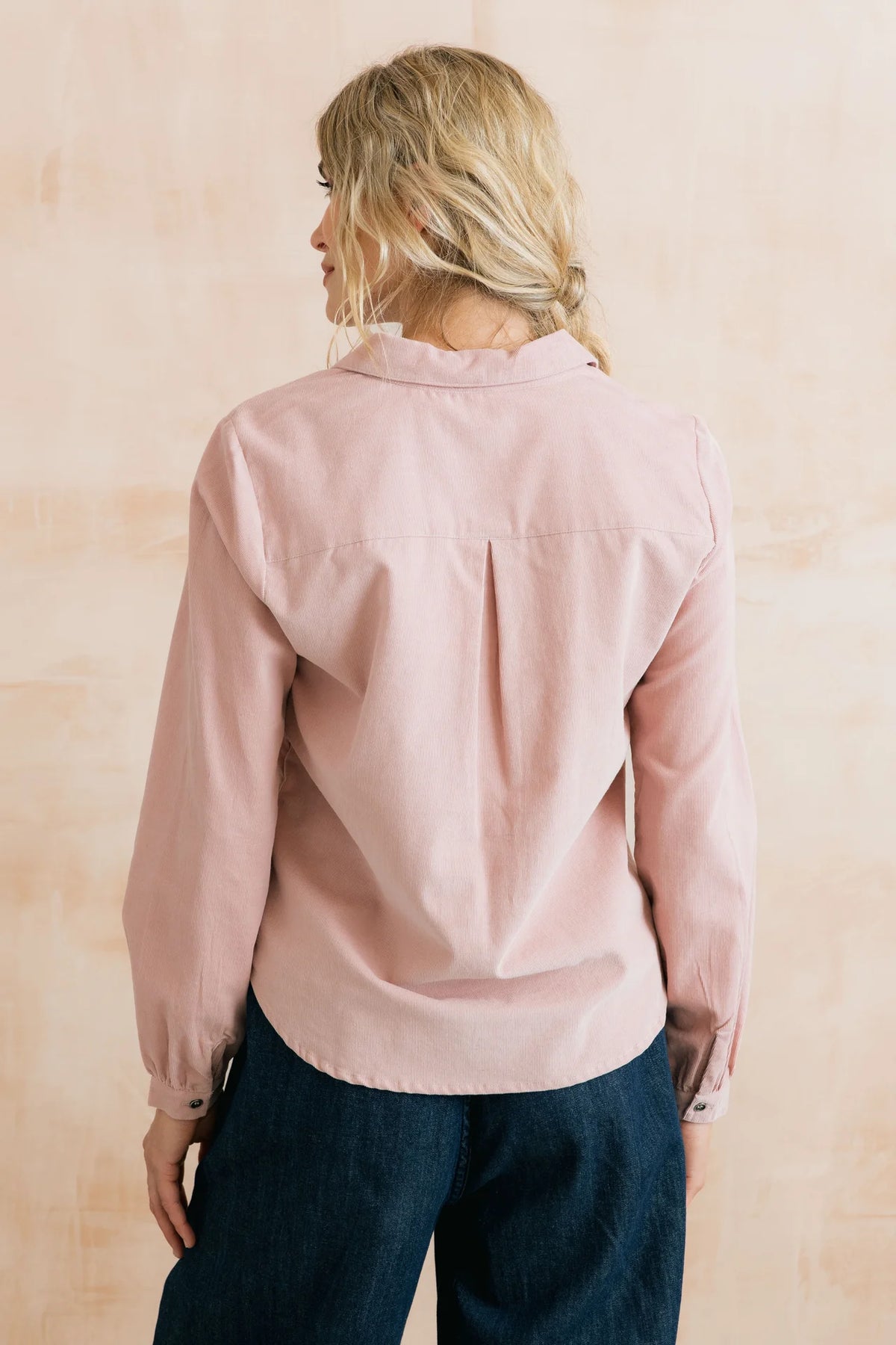 Lily & Me | Ana Organic Cotton Pincord Shirt | Blush