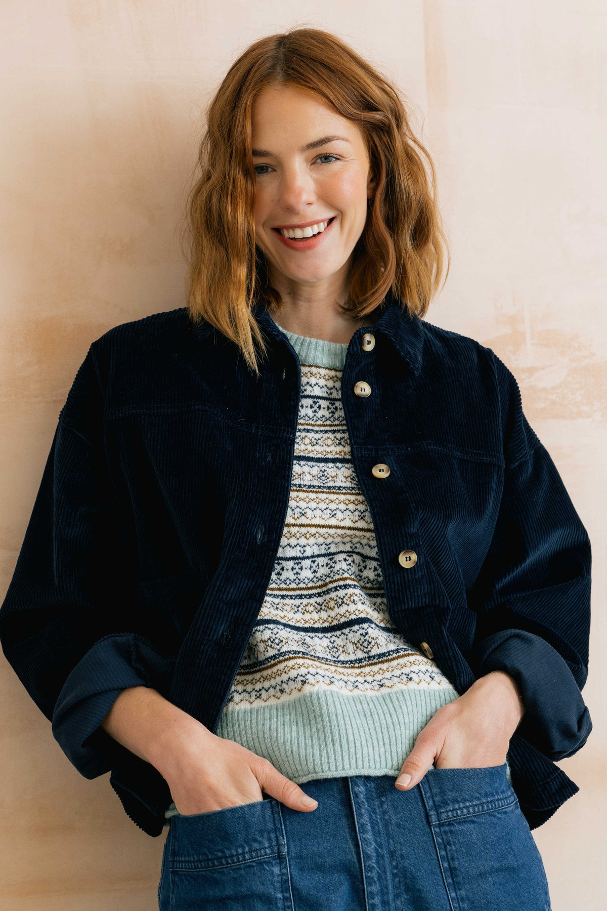 Lily & Me | Joan Fair Isle Knit Tank Top | Mist