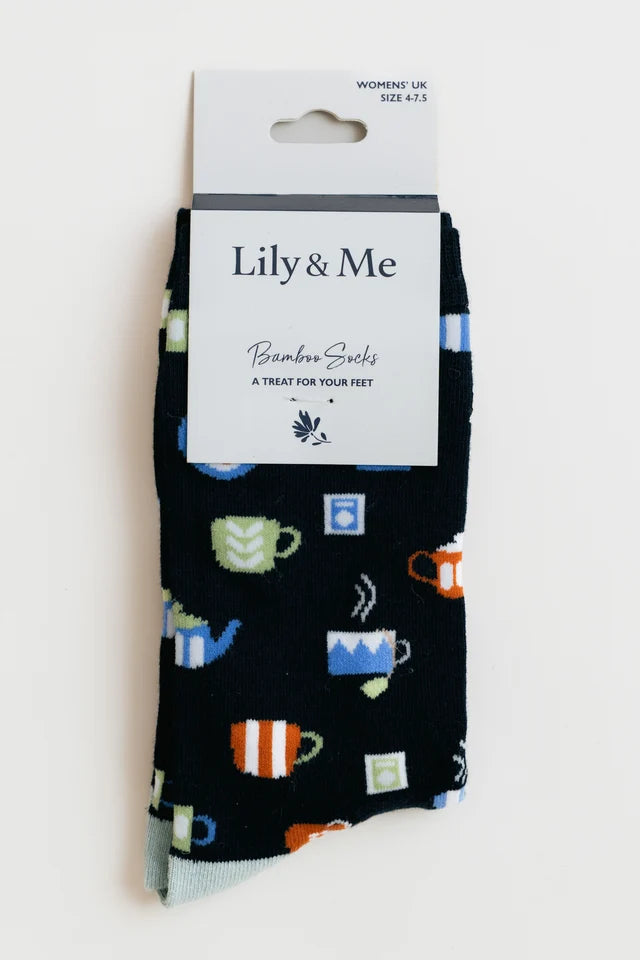 Lily & Me | The Perfect Cuppa Socks And Lovely Cuppa Keyring Giftbox