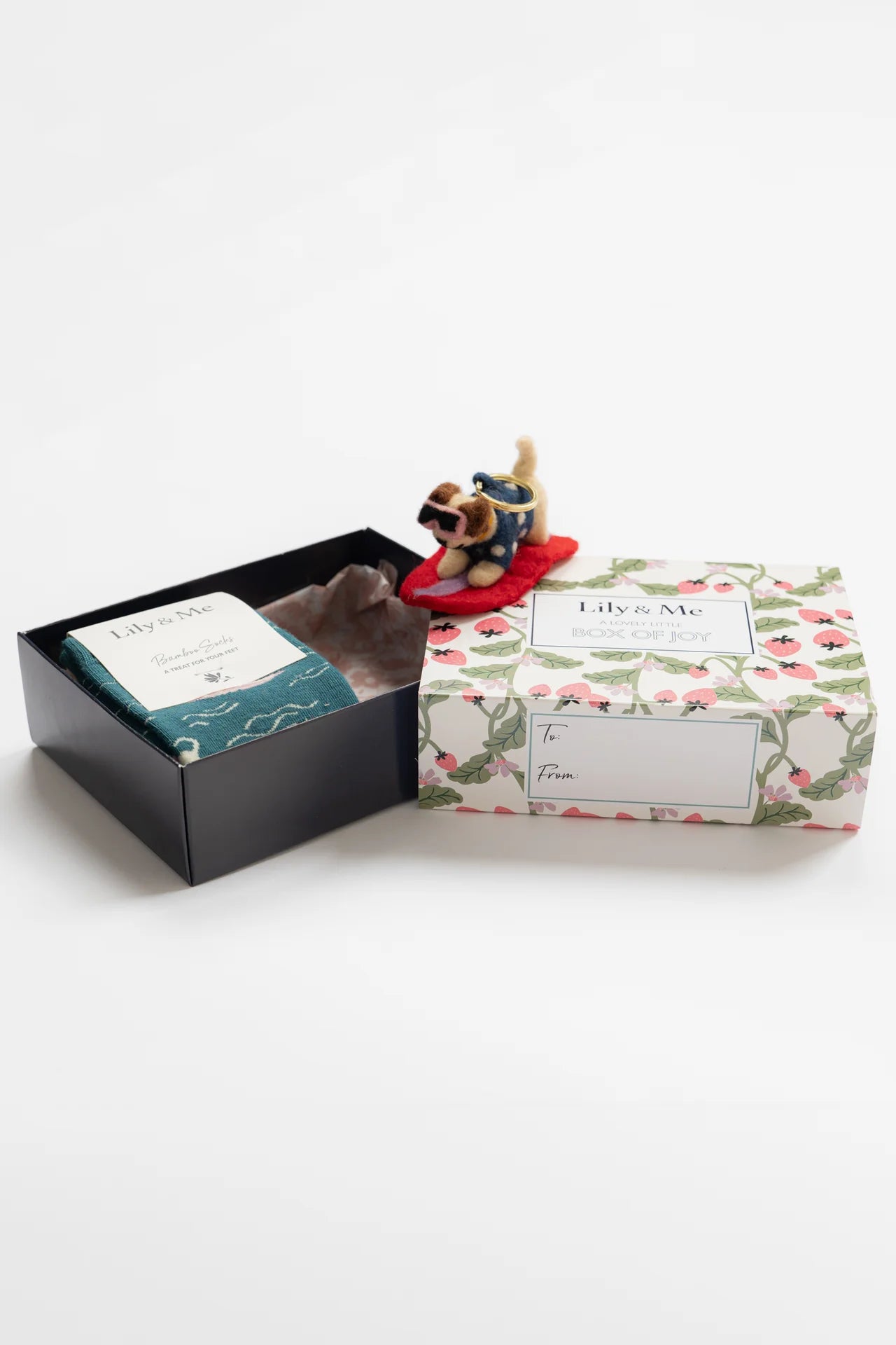 Lily & Me | Bowie The Surf Dog Bamboo Socks Gift set