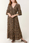 Pre-Order | Shirred Waist Dress | Leopard Print