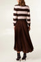 Pre-Order Striped Jumper Dress | Brown