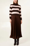 Pre-Order Striped Jumper Dress | Brown