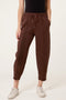 Made In Italy | Barrel  Leg Joggers | Chocolate