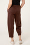 Made In Italy | Barrel  Leg Joggers | Chocolate