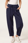 Made In Italy | BarrelLeg Joggers | Navy