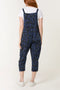 Made In Italy | Leopard Print Dungarees | Navy