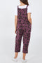 Made In Italy | Leopard Print Dungarees | Berry