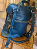The Tallulah Italian Leather Backpack Bag - Teal