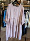 Linen Tunic Dress | Pink