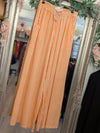 Wide leg linen trousers