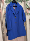 Pre-loved | M & S Coat | Cobalt Blue | Size 18