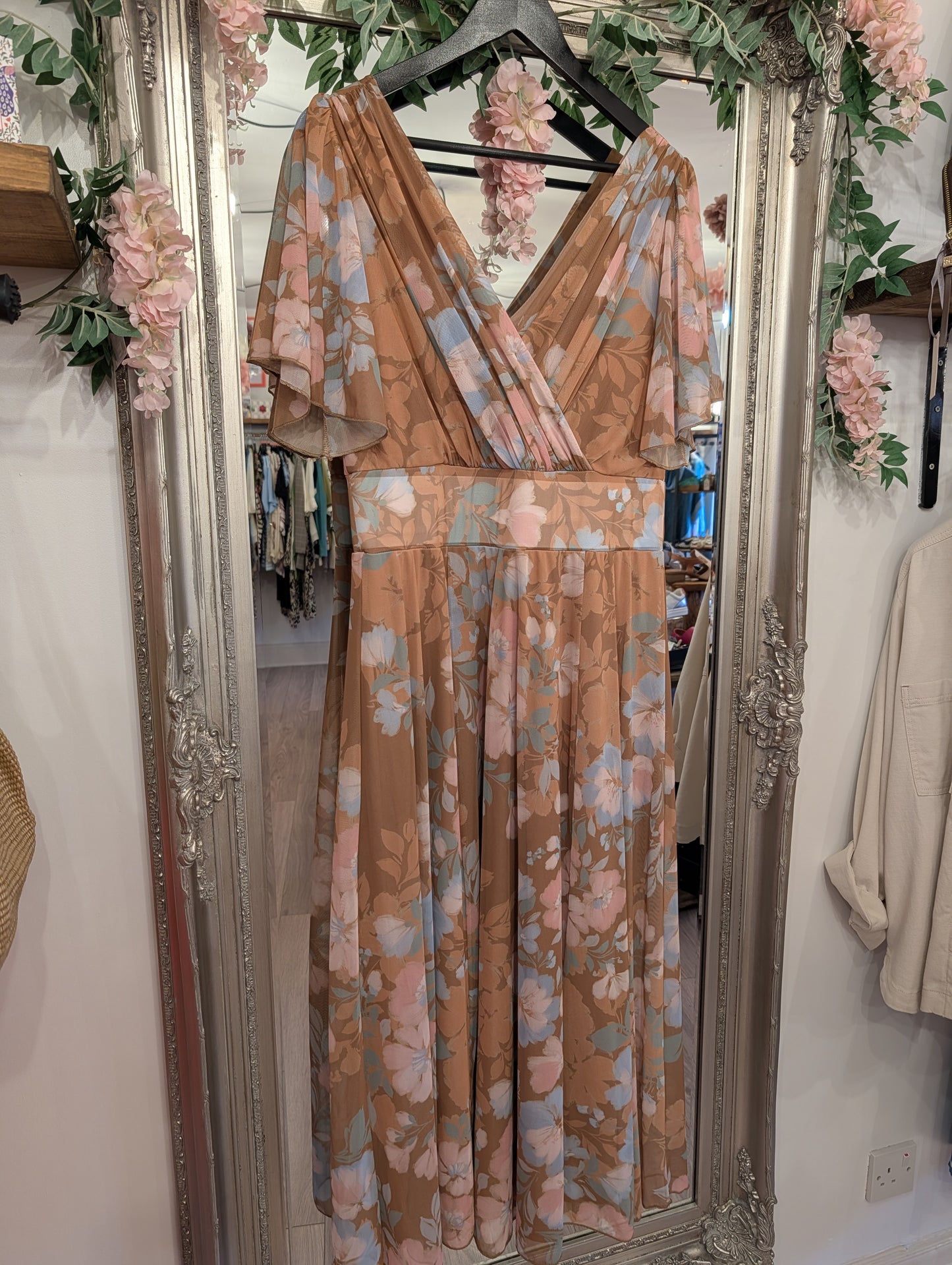 Pre-Loved | Scarlett & Jo Mocha Dress | UK 16