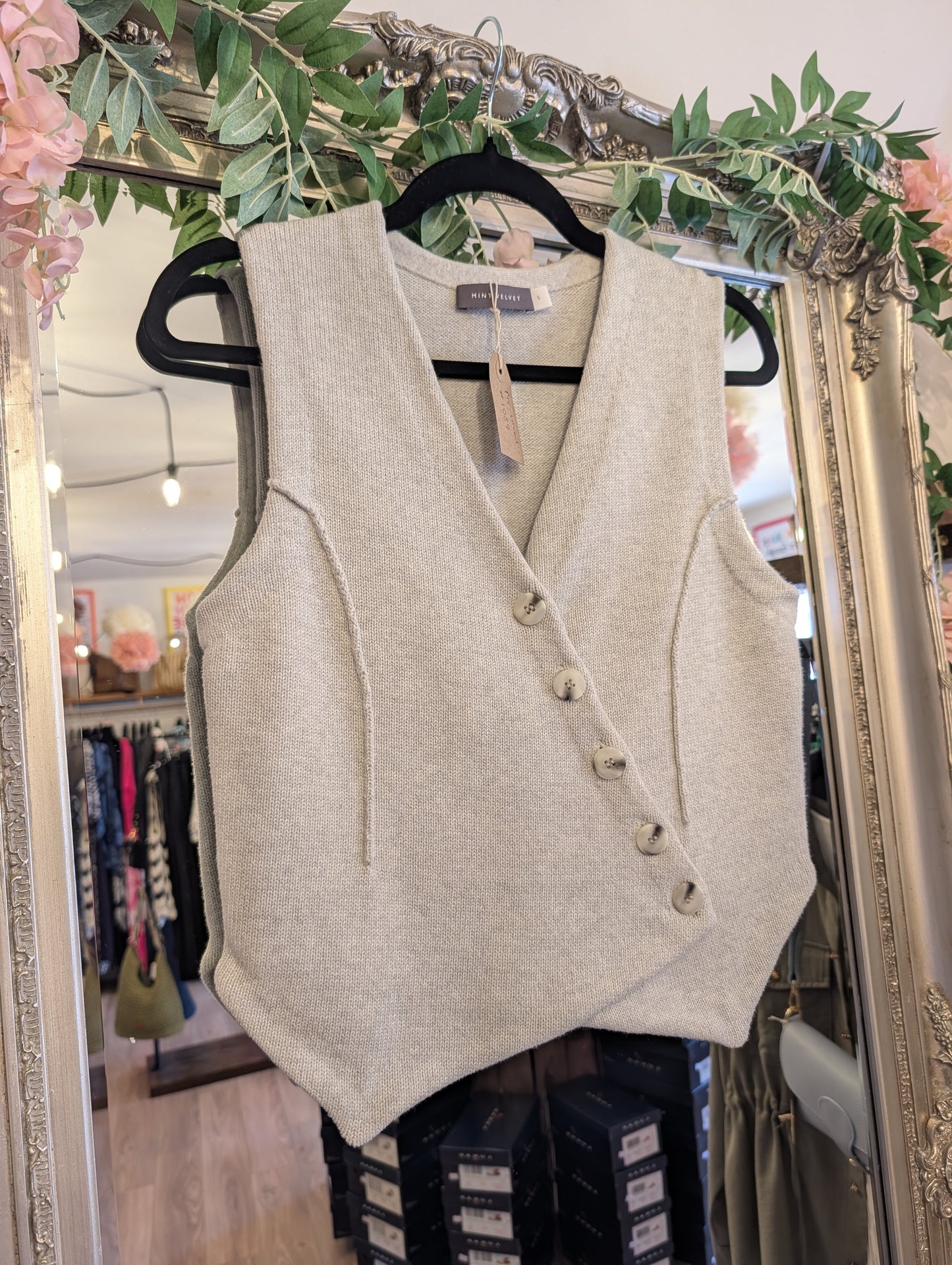 Pre-Loved | Mint Velvet Knitted Waistcoat | Size Small