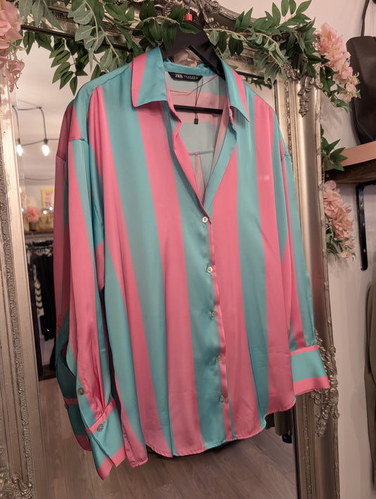 Pre-loved | Zara Striped Shirt | XL