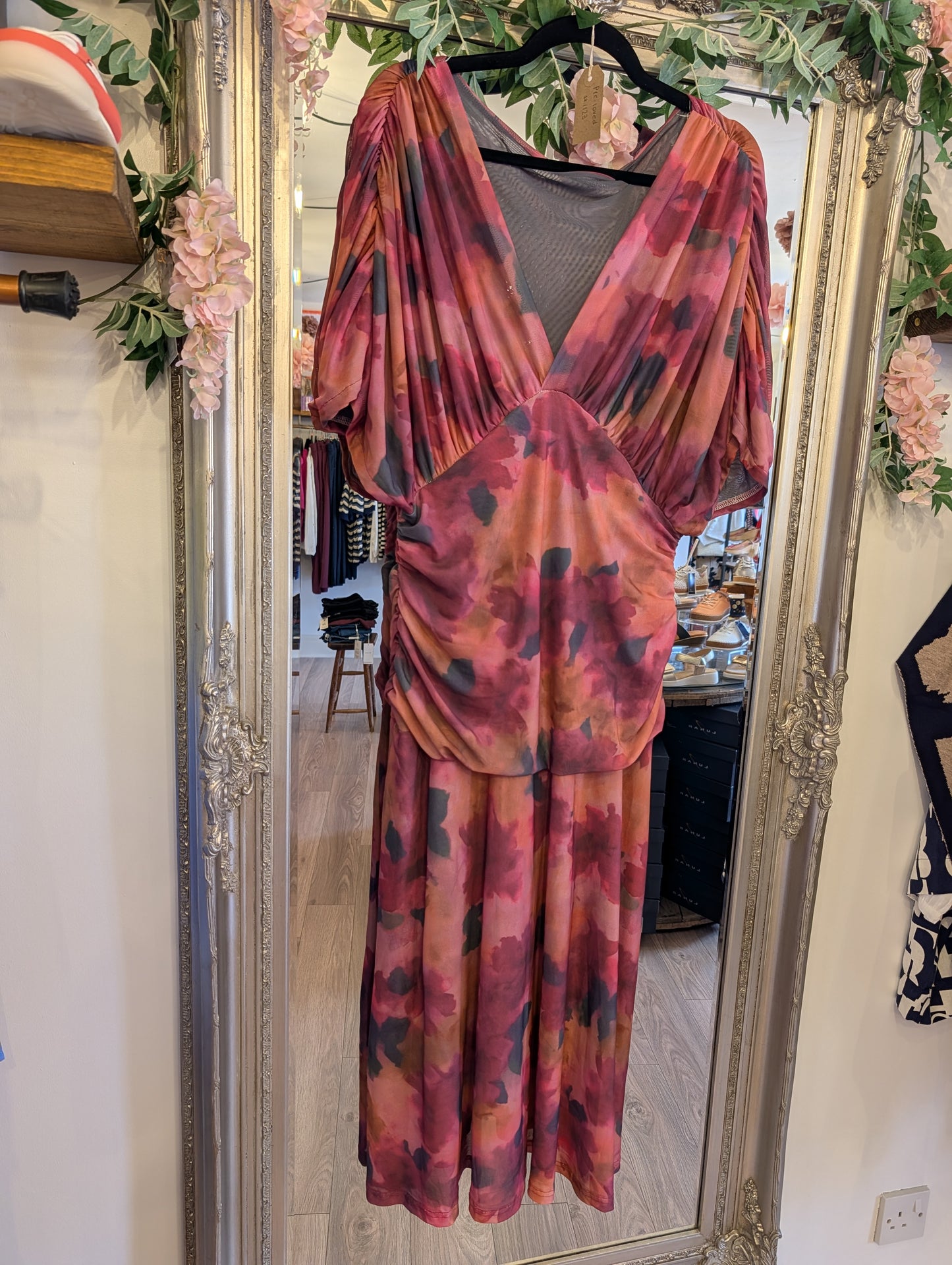 Pre-loved | Ruched Mesh Dress | Medium