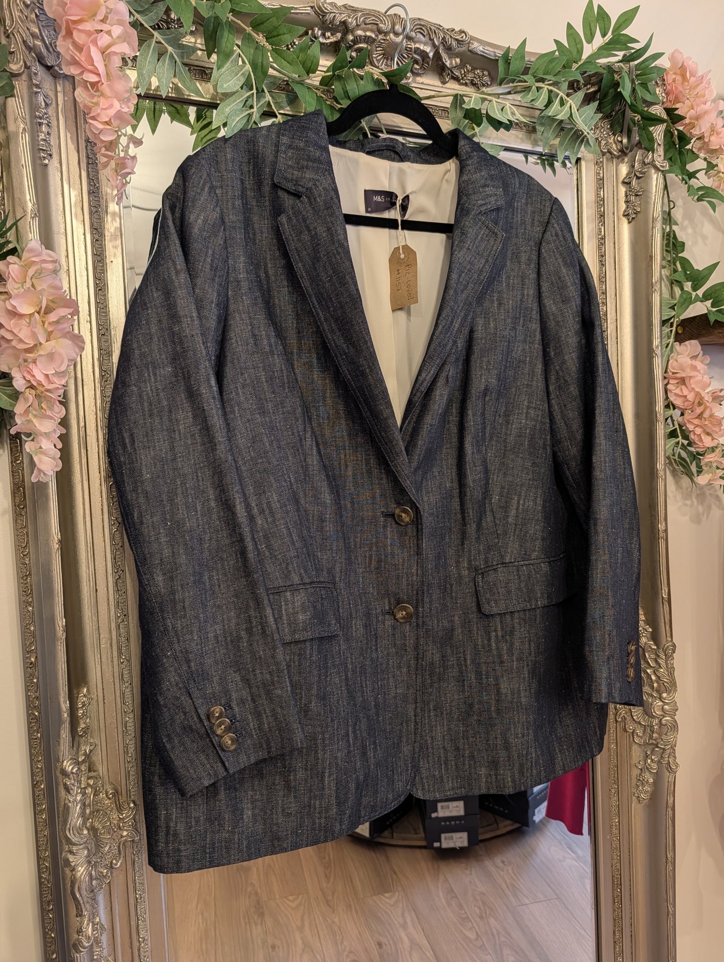 Pre-loved | Marks & Spencer Soft Denim Blazer | UK 20