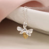 POM Sterling Silver Bee Necklace