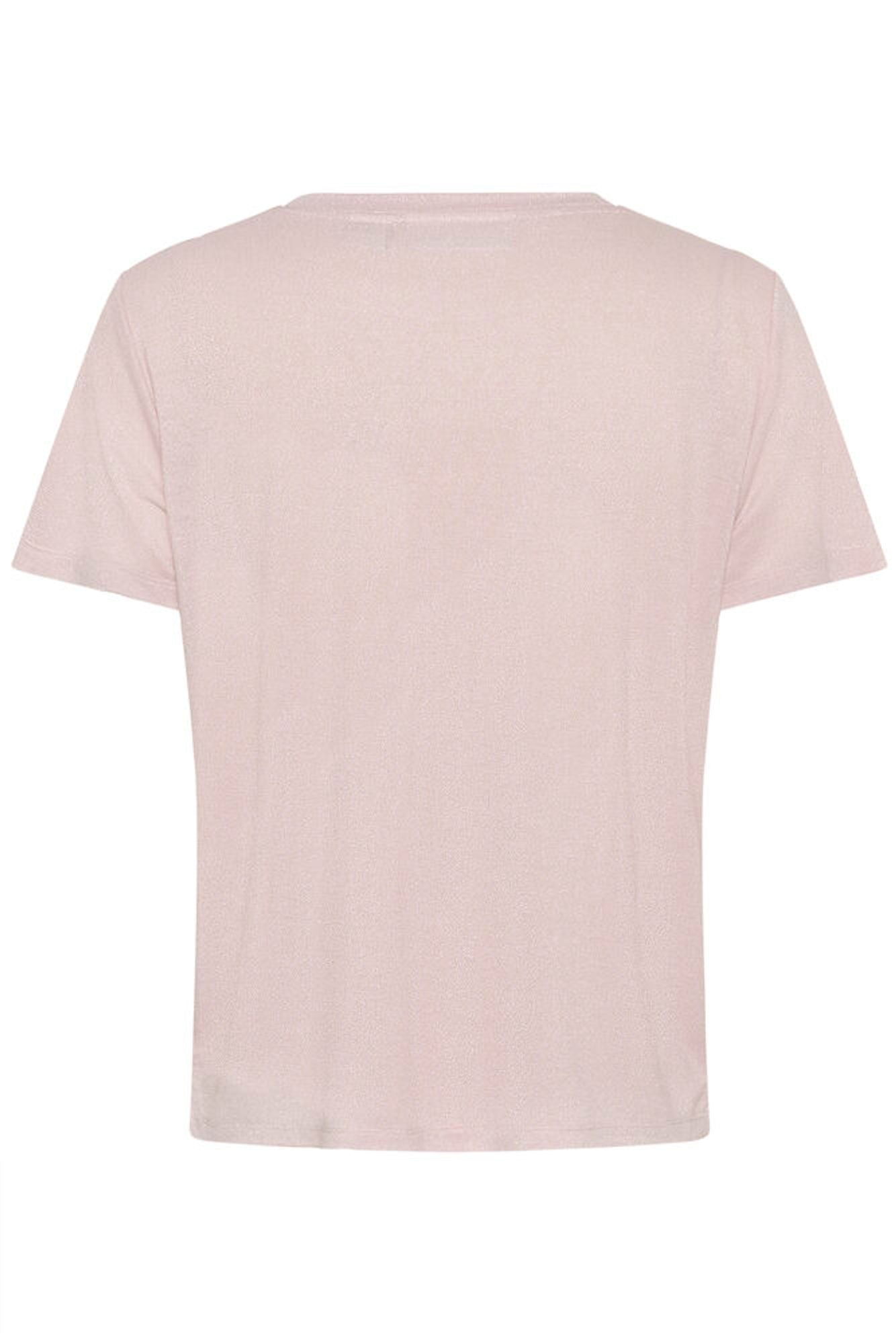 Light pink t-shirt on a white background