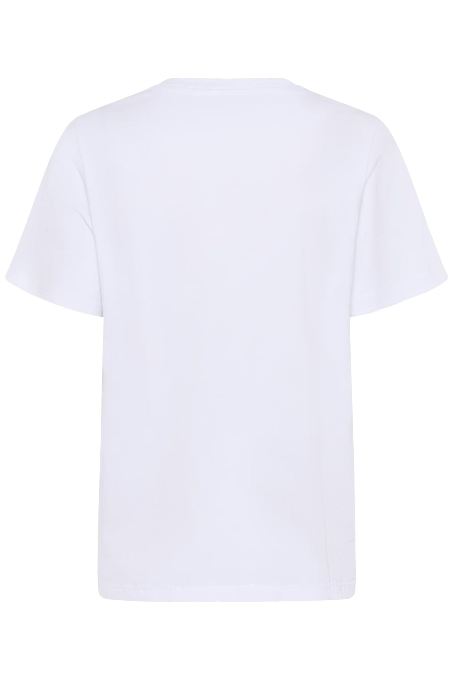 White t-shirt on a white background