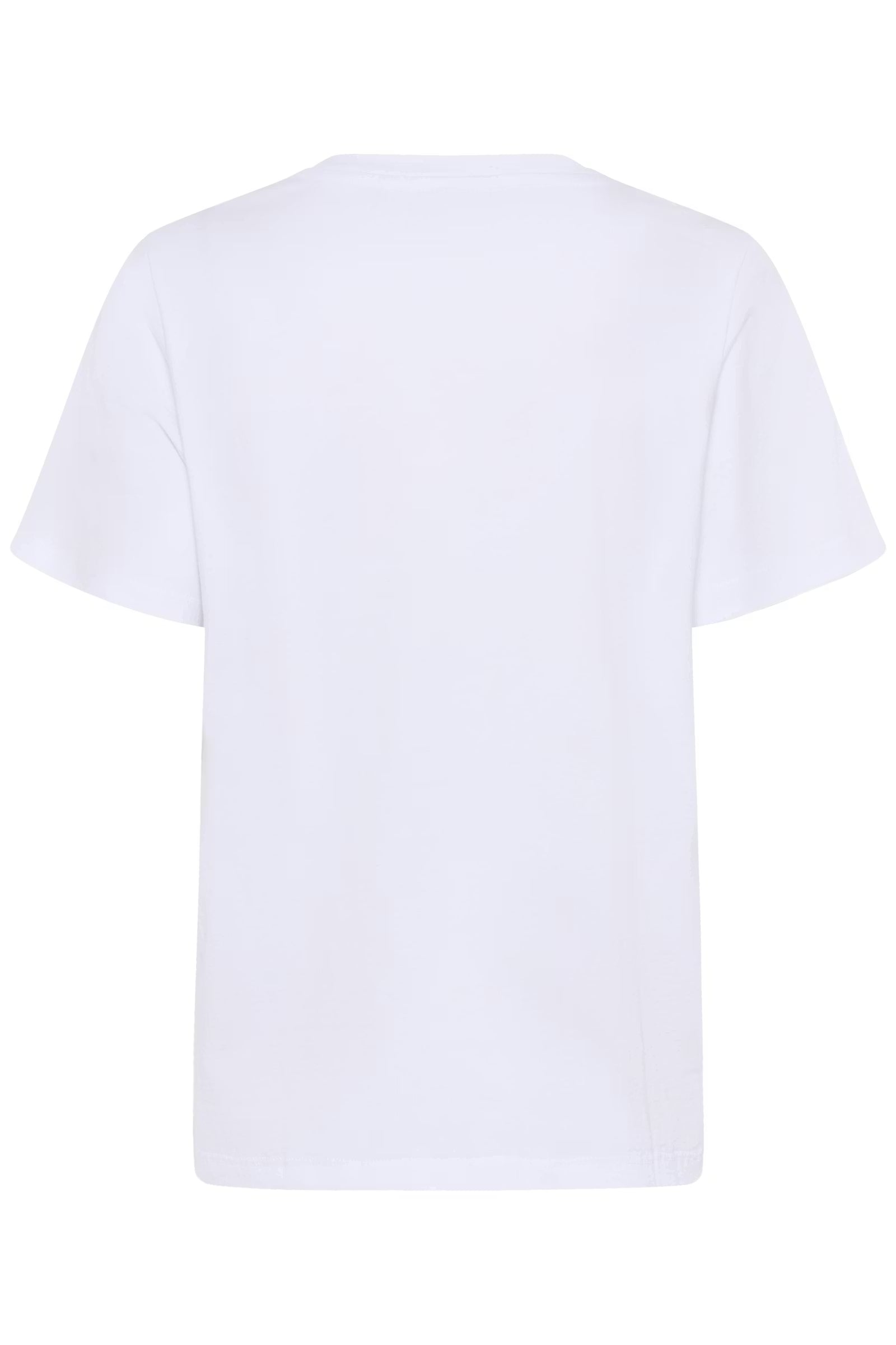 White t-shirt on a white background