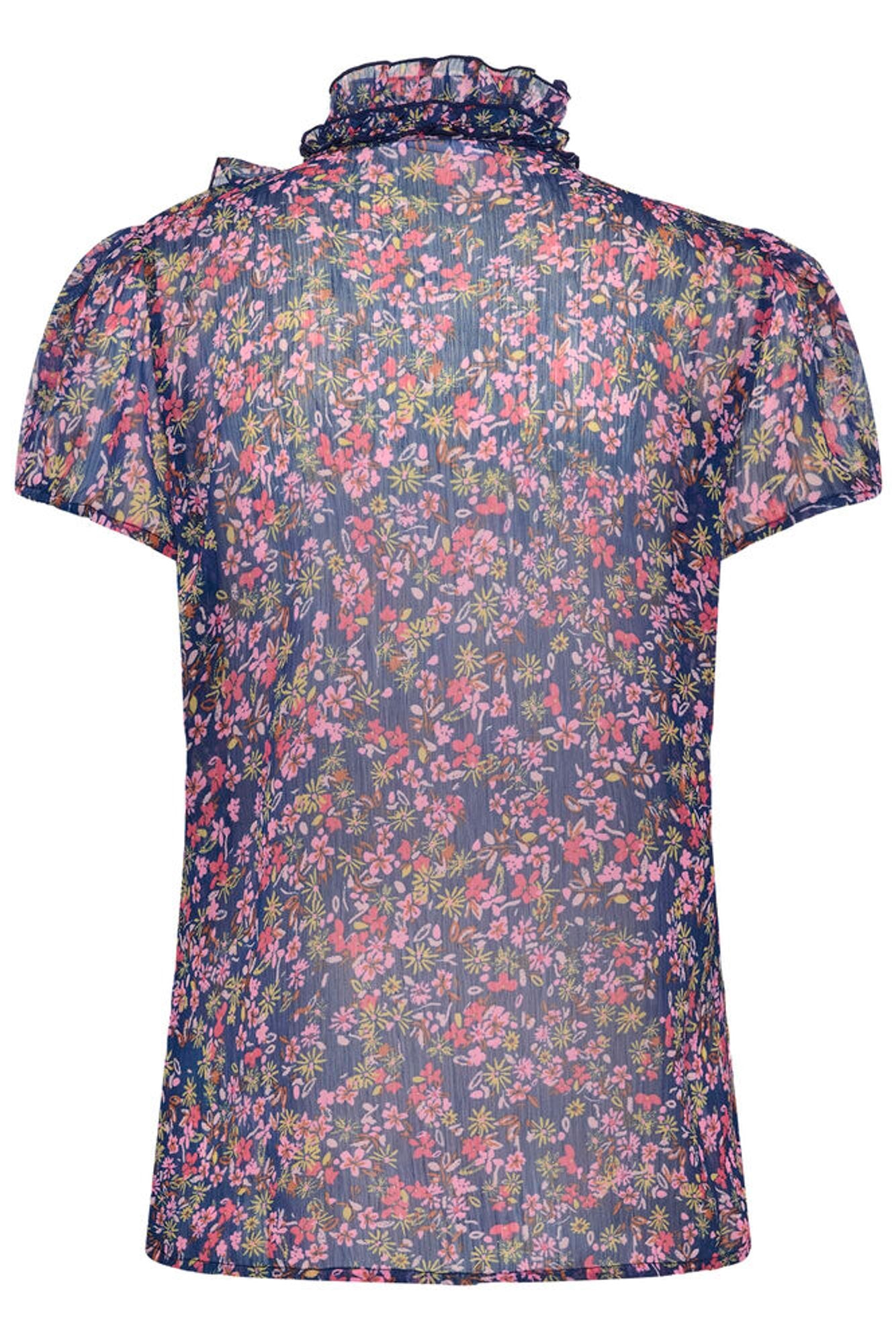 Floral patterned shirt on a white background