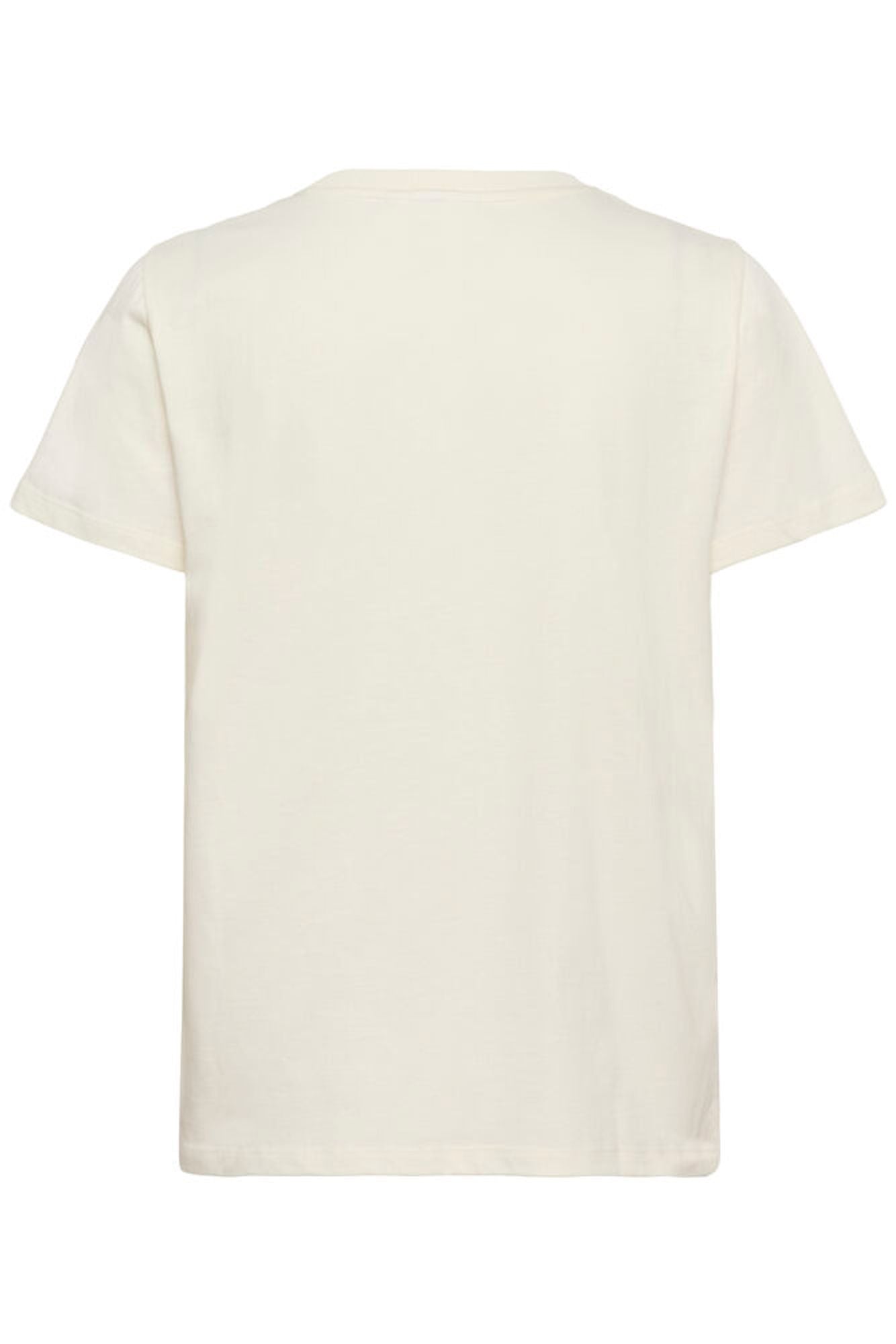 White t-shirt on a white background