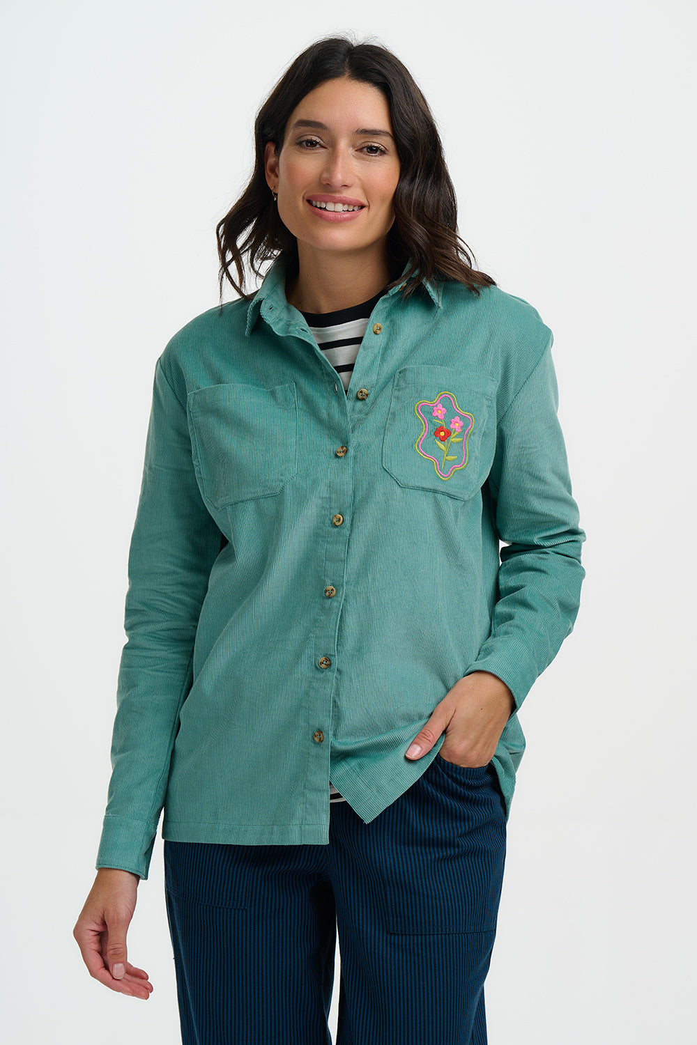 Sugarhill Brighton | Karina Overshirt | Teal