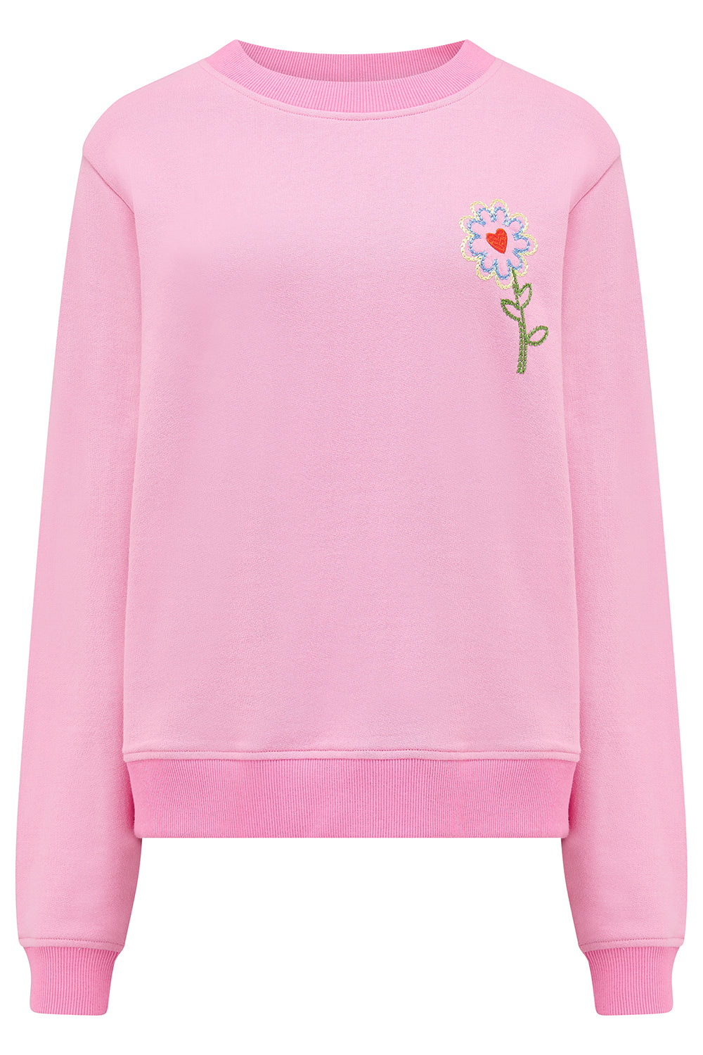 Sugarhill Brighton | Mindy Blouson Sleeve Sweatshirt | Pink - Blossom Boutique Online  