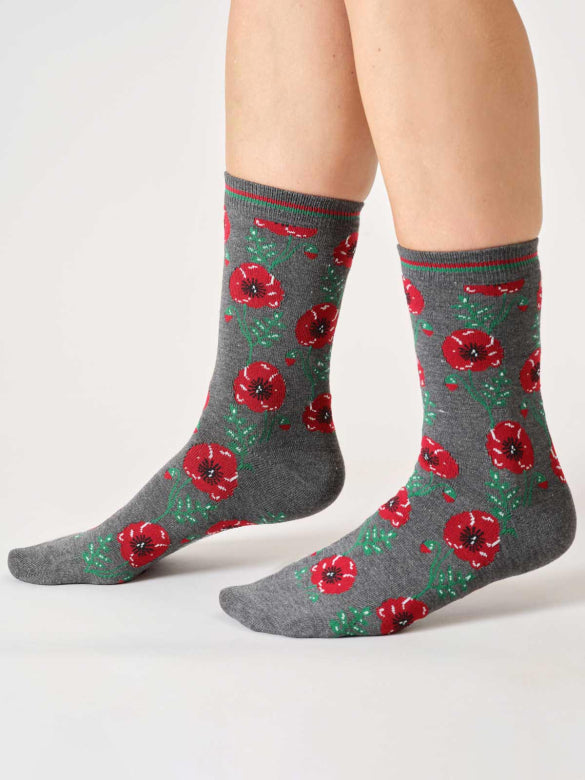 Thought | Women's Floral Organic Cotton Gift Box Socks