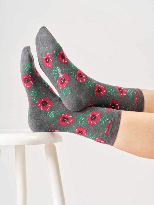 Thought | Women's Floral Organic Cotton Gift Box Socks