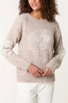 Made In Italy | Heart Embroidered Jumper